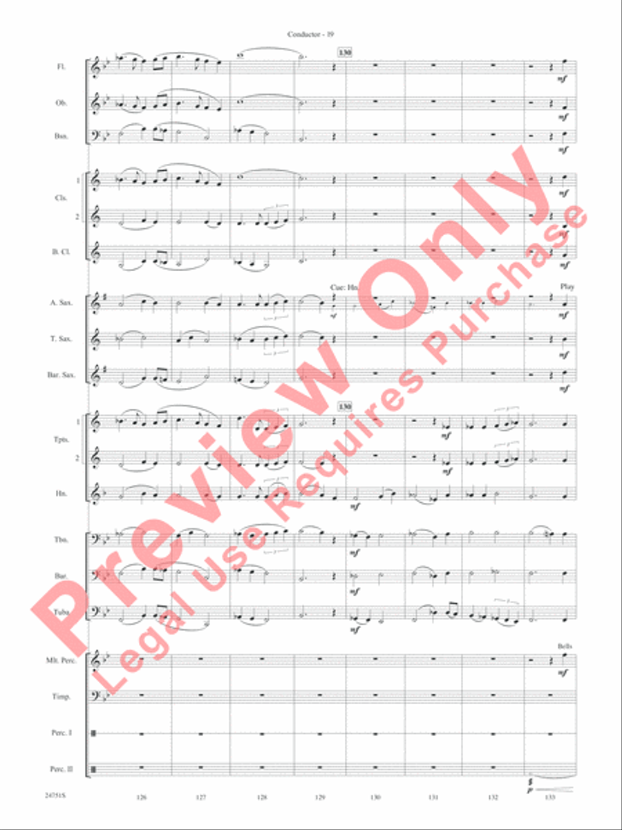 Harry Potter and the Goblet of Fire, Selections from Concert Band scores gallery preview page 22