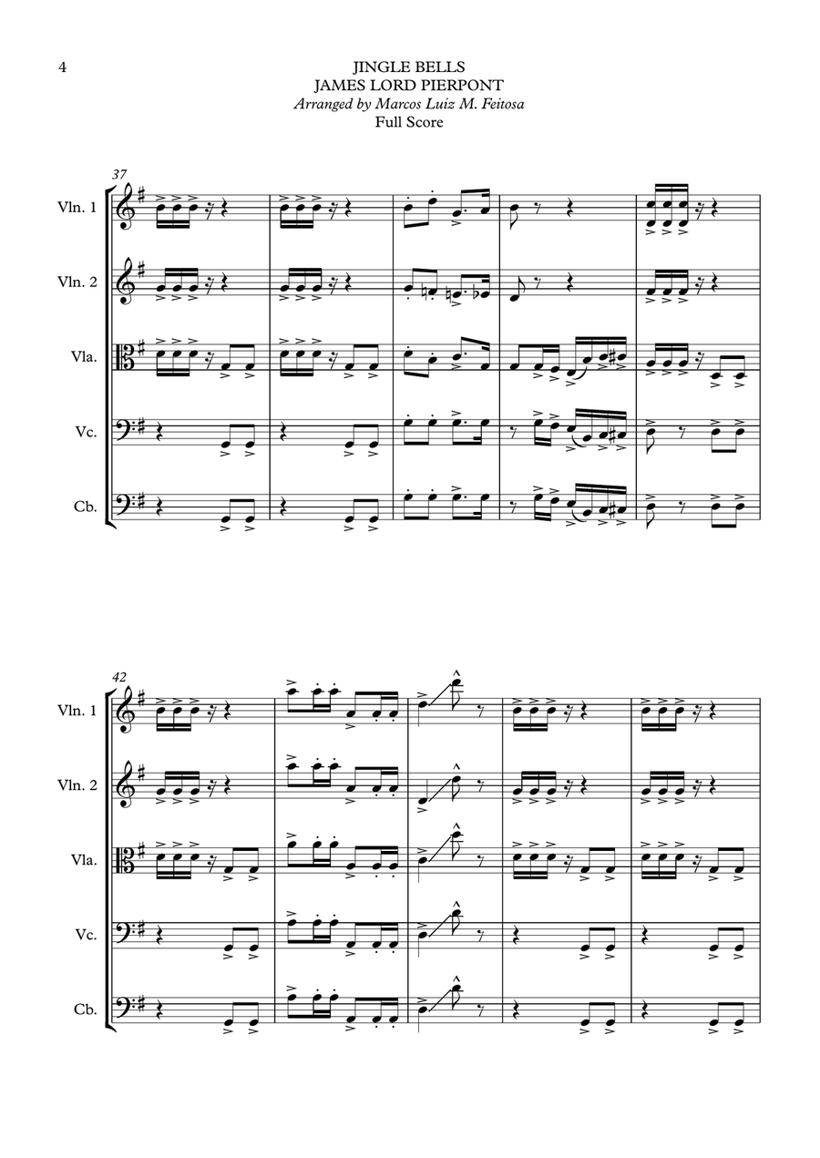 Christmas Song Collection (for String Ensemble) - BOOK ONE String Orchestra scores gallery preview page 6