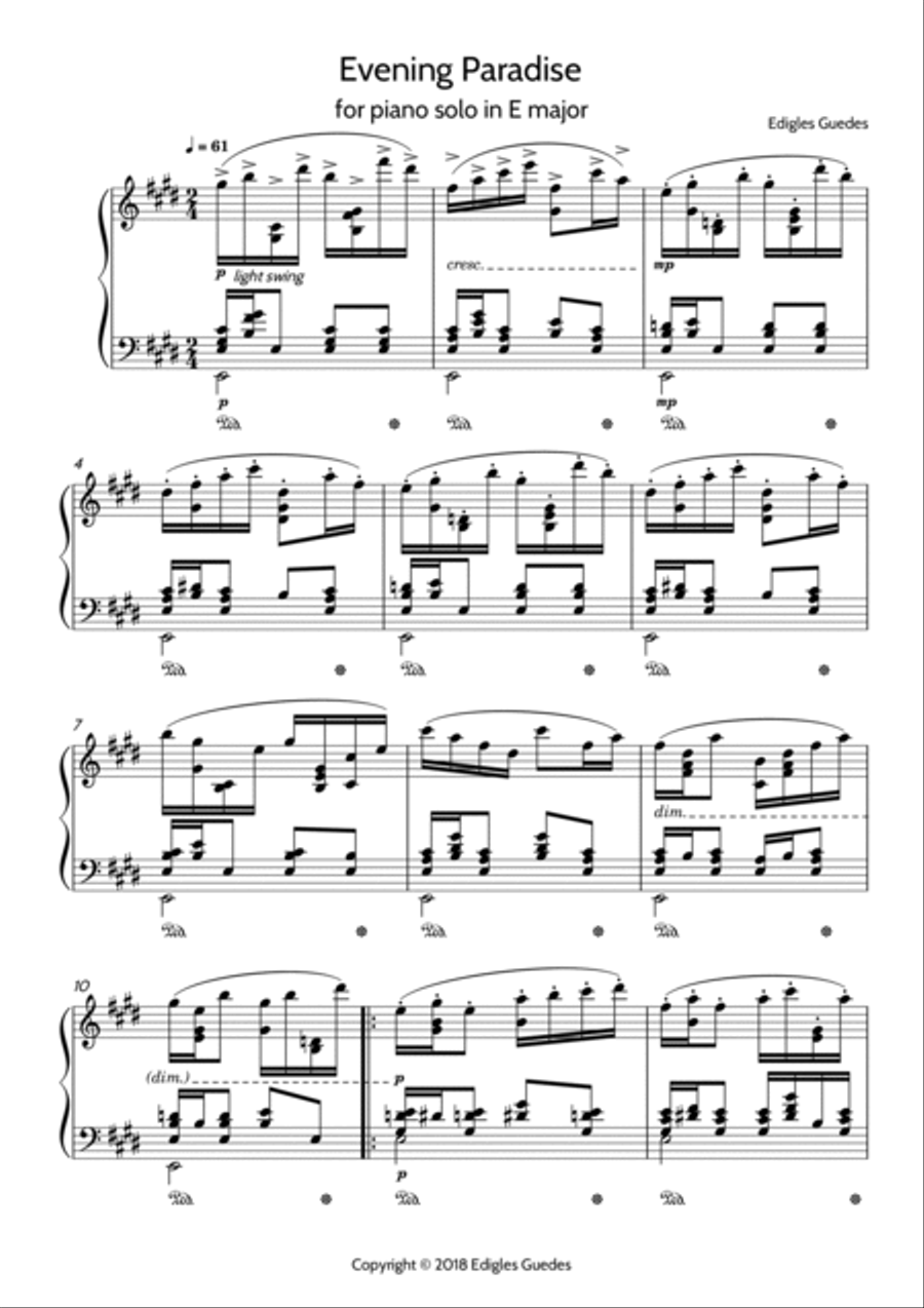 Evening Paradise Piano Method scores gallery preview page 2