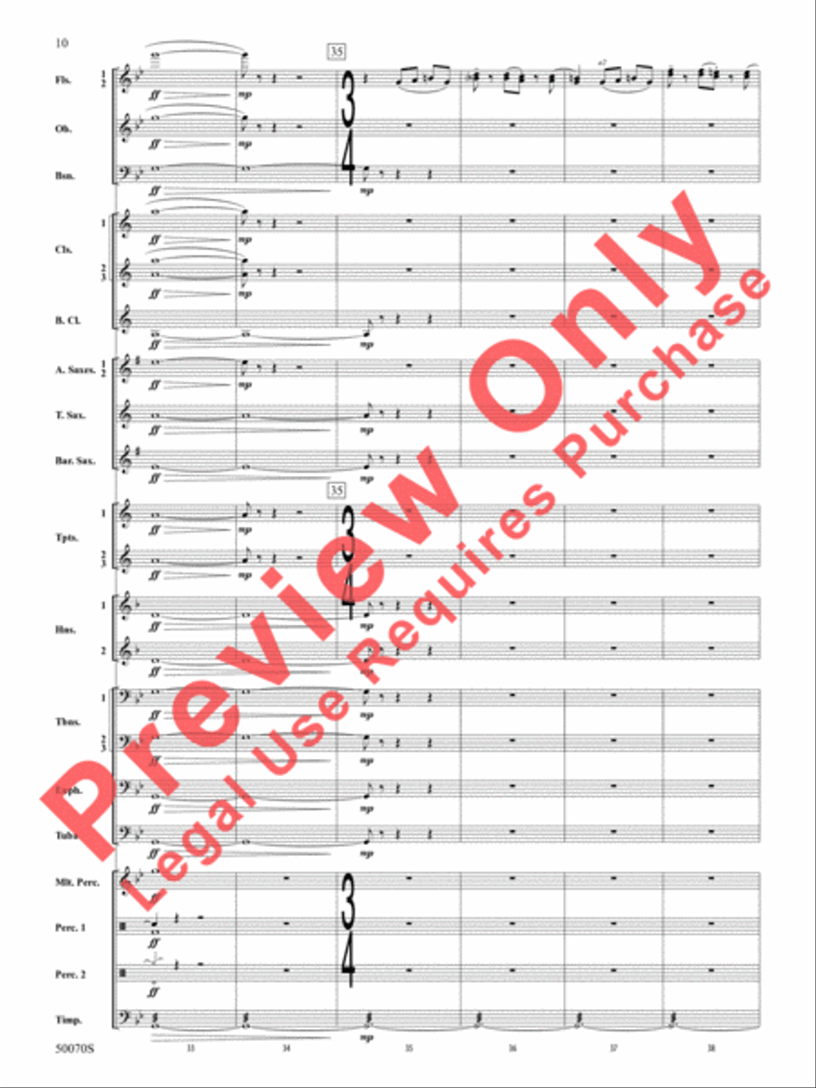 Fantastic Beasts -- The Secrets of Dumbledore Concert Band scores gallery preview page 11