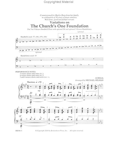Variations on the Church's One Foundation image number null