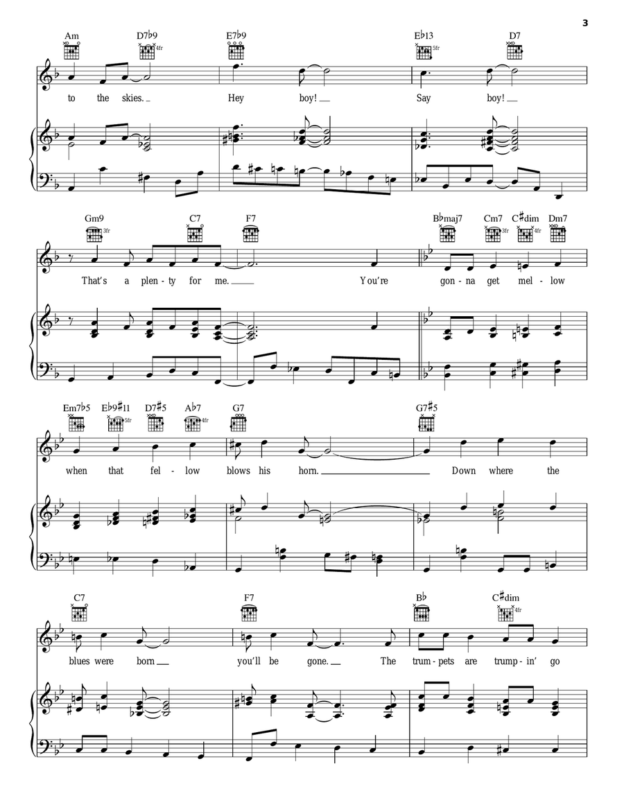 That's A Plenty Piano, Vocal, Guitar scores gallery preview page 3