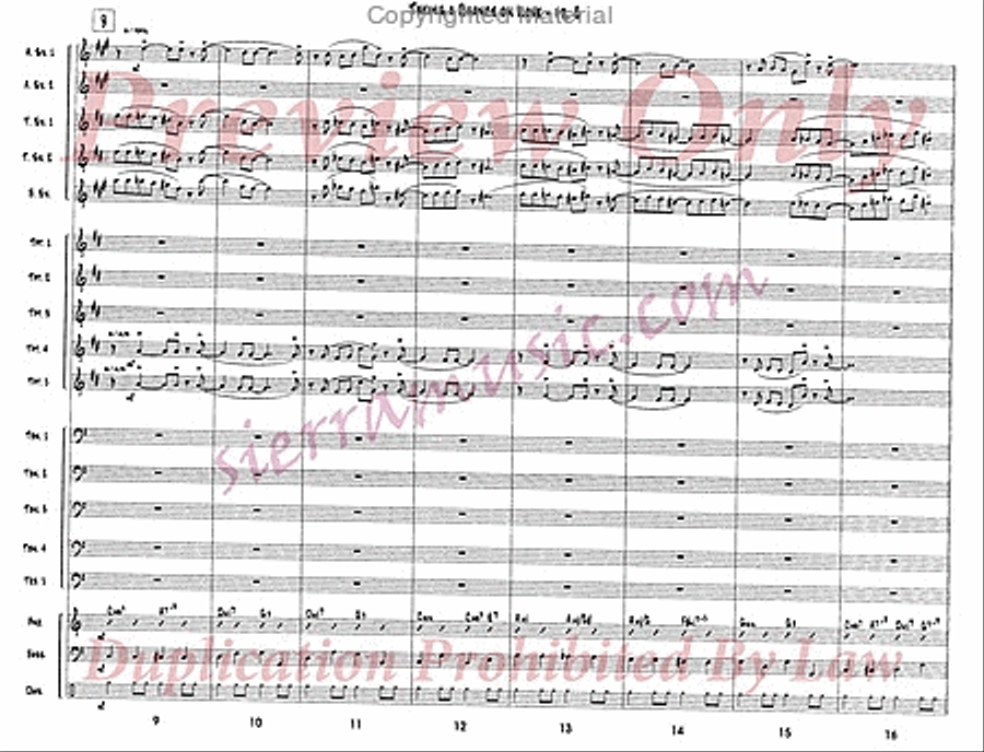 Taking A Chance On Love Jazz Ensemble scores gallery preview page 3