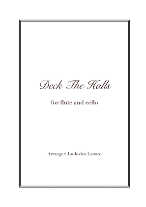 Book cover for Deck The Halls - Christmas Easy Duet - Flute and Cello