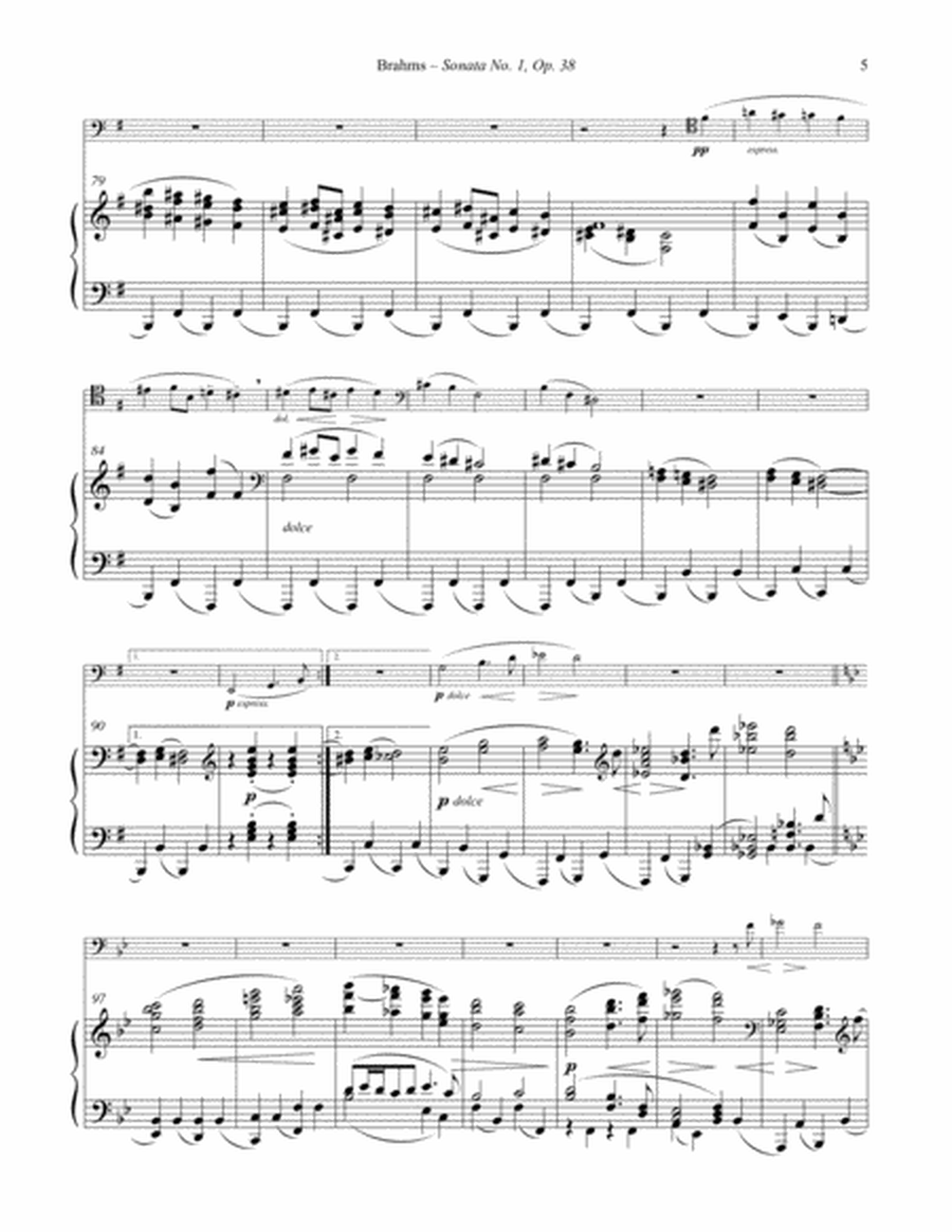 Sonata No. 1 in E minor, Op. 38 for Trombone and Piano