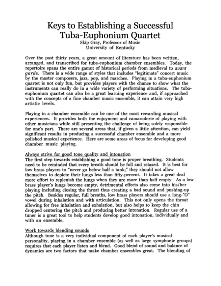 Concert and Contest Collection for Tuba-Euphonium Quartet EETT scores gallery preview page 4