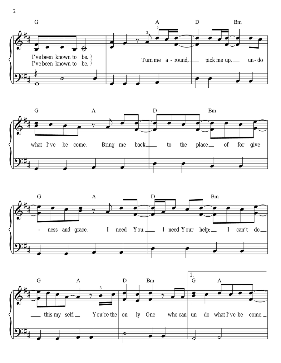 Undo Easy Piano scores gallery preview page 2