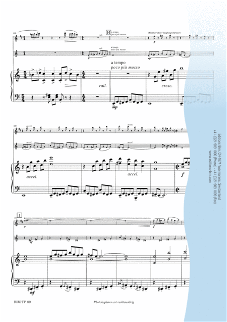 B'Shertah B'Shertah Clarinet scores gallery preview page 10