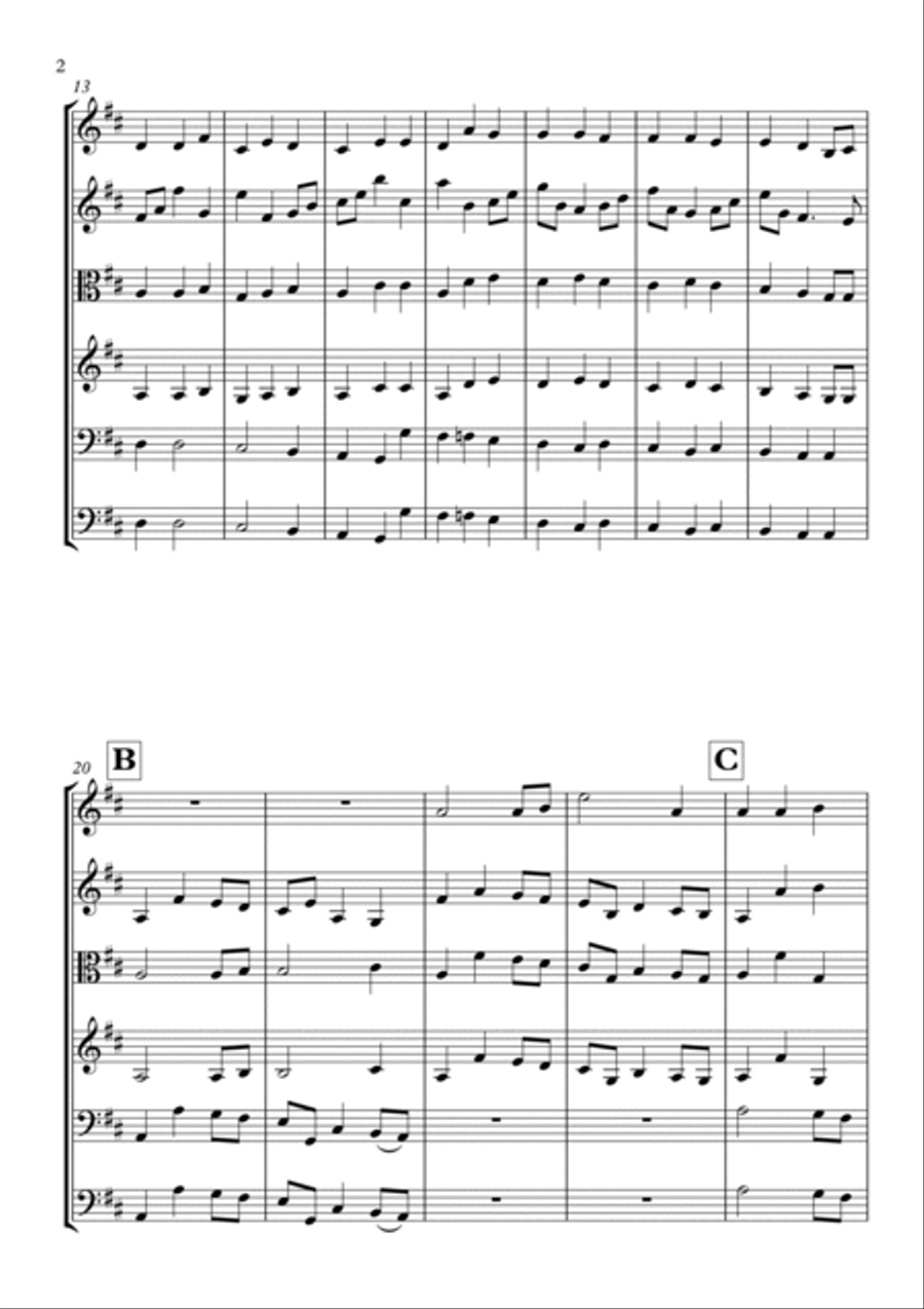 Nimrod for String Orchestra String Quartet scores gallery preview page 2