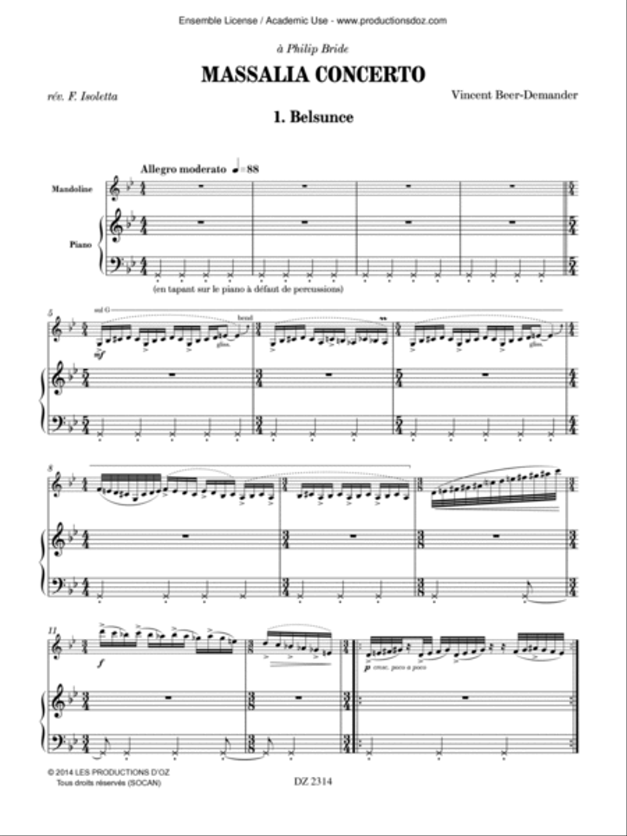 Massalia Concerto Massalia Concerto Piano Accompaniment scores gallery preview page 3