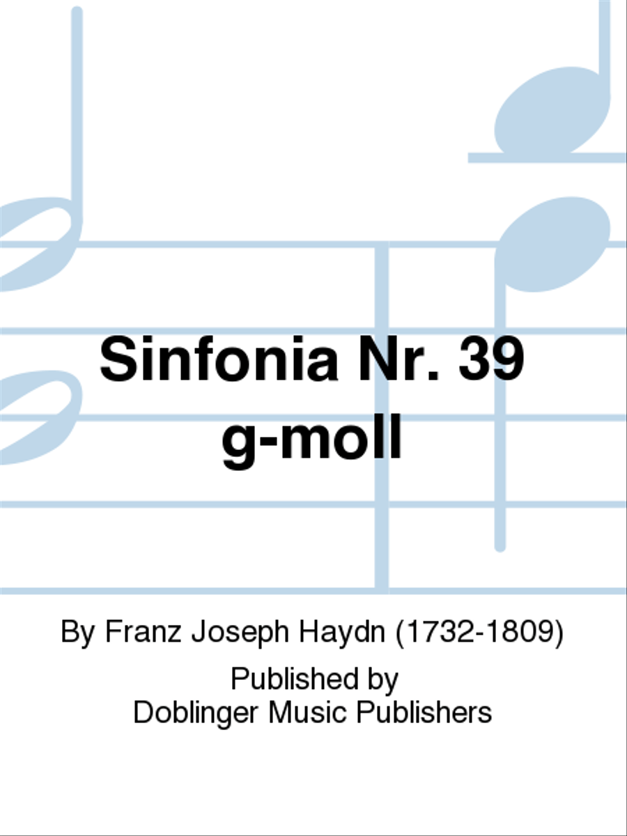 Sinfonia Nr. 39 g-moll Orchestra scores gallery preview page 1