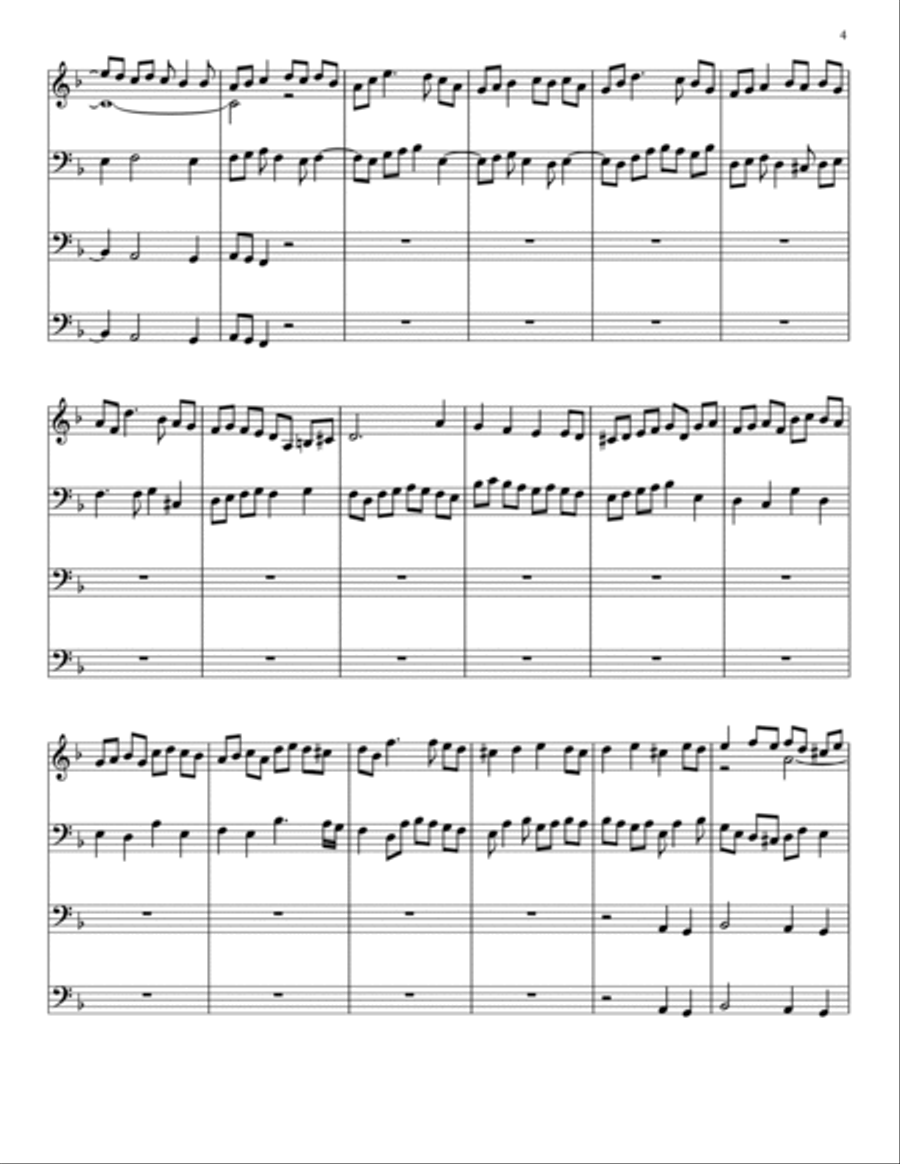 Fugue in D Minor Organ Solo scores gallery preview page 4
