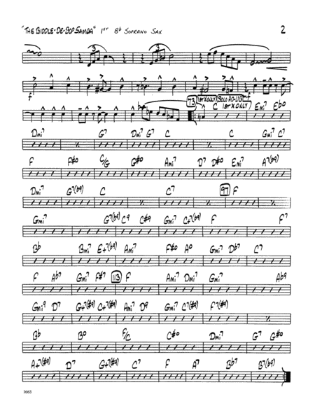 Biddle-De-Bop Samba, The - Bb Soprano Sax