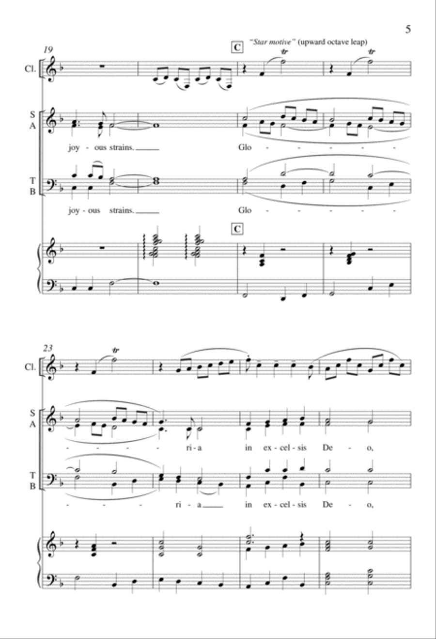 Angels Singing 4-Part scores gallery preview page 5