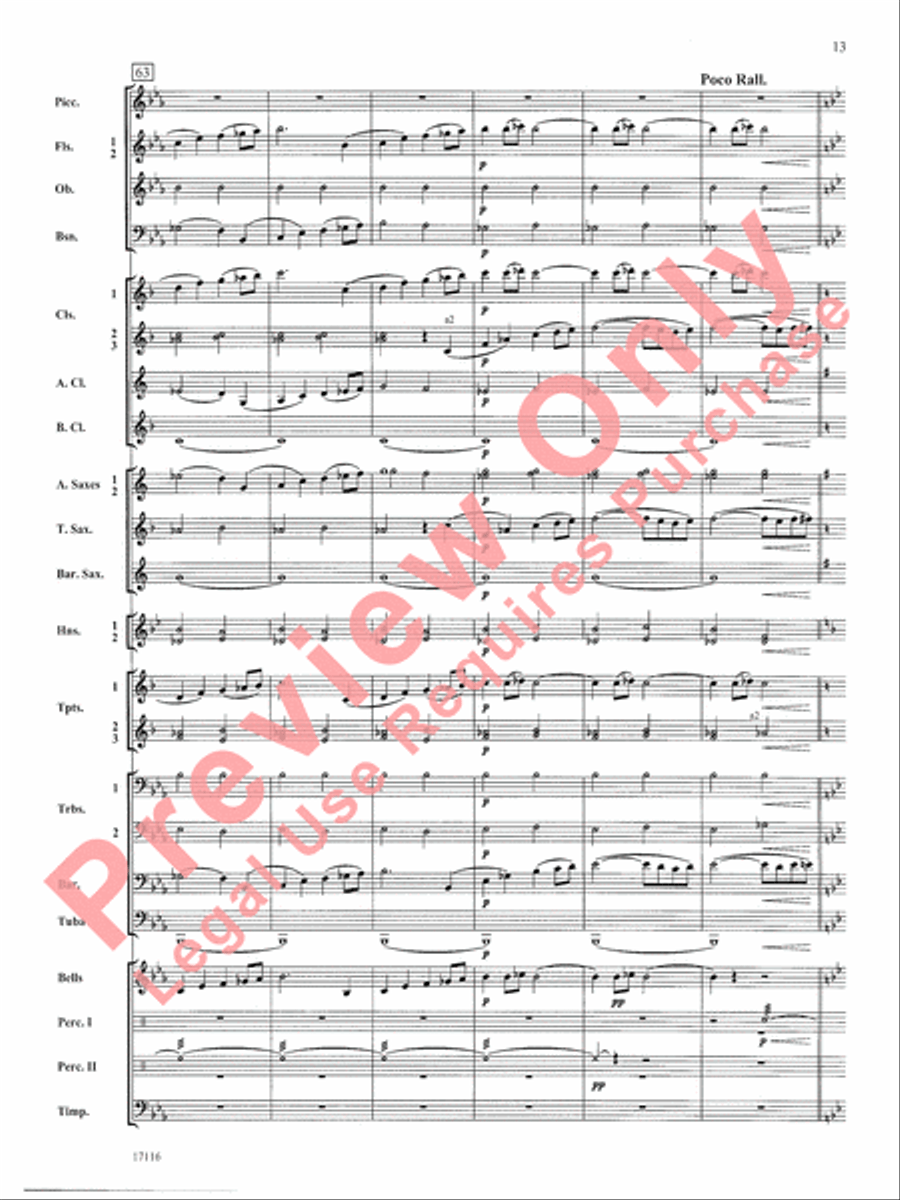 1812 Overture Concert Band scores gallery preview page 14