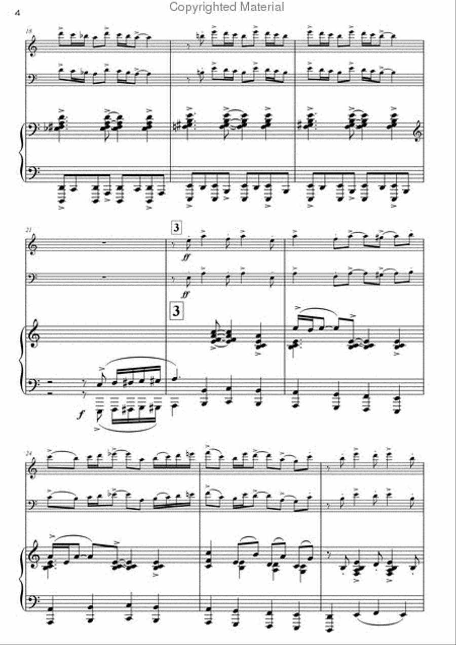 La Muerte del Angel La Muerte del Angel Piano Trio scores gallery preview page 4