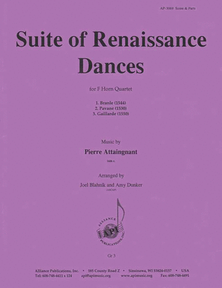 Suite Of Renaissance Dances - F Hn 4