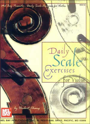 Book cover for Daily Scale Exercises for Violin