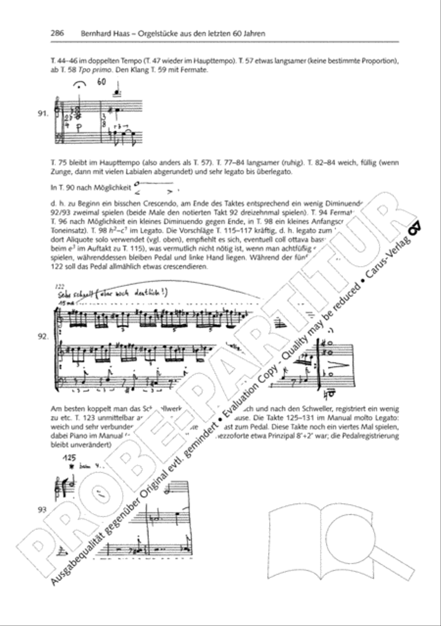 Orgelschule zur historischen Auffuhrungspraxis Organ Solo scores gallery preview page 287