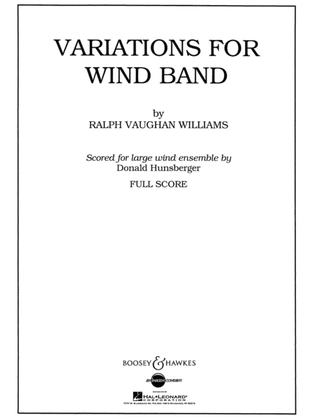 Book cover for Variations for Wind Band