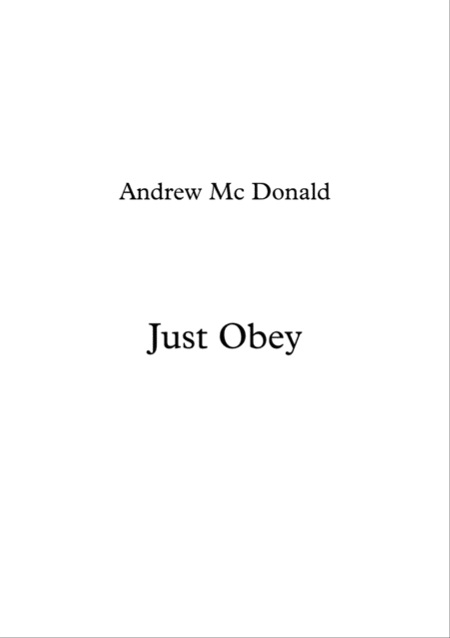 Just Obey Voice scores gallery preview page 1