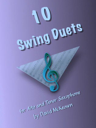 Book cover for 10 Swing Duets for Alto and Tenor Saxophone