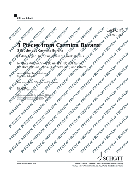 3 Pieces from Carmina Burana