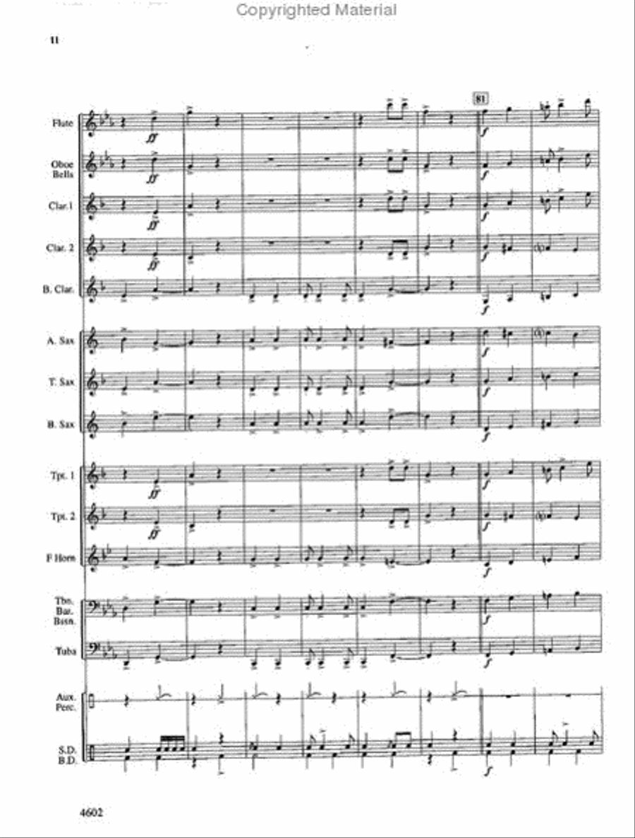 Band Avenue Concert Band scores gallery preview page 11