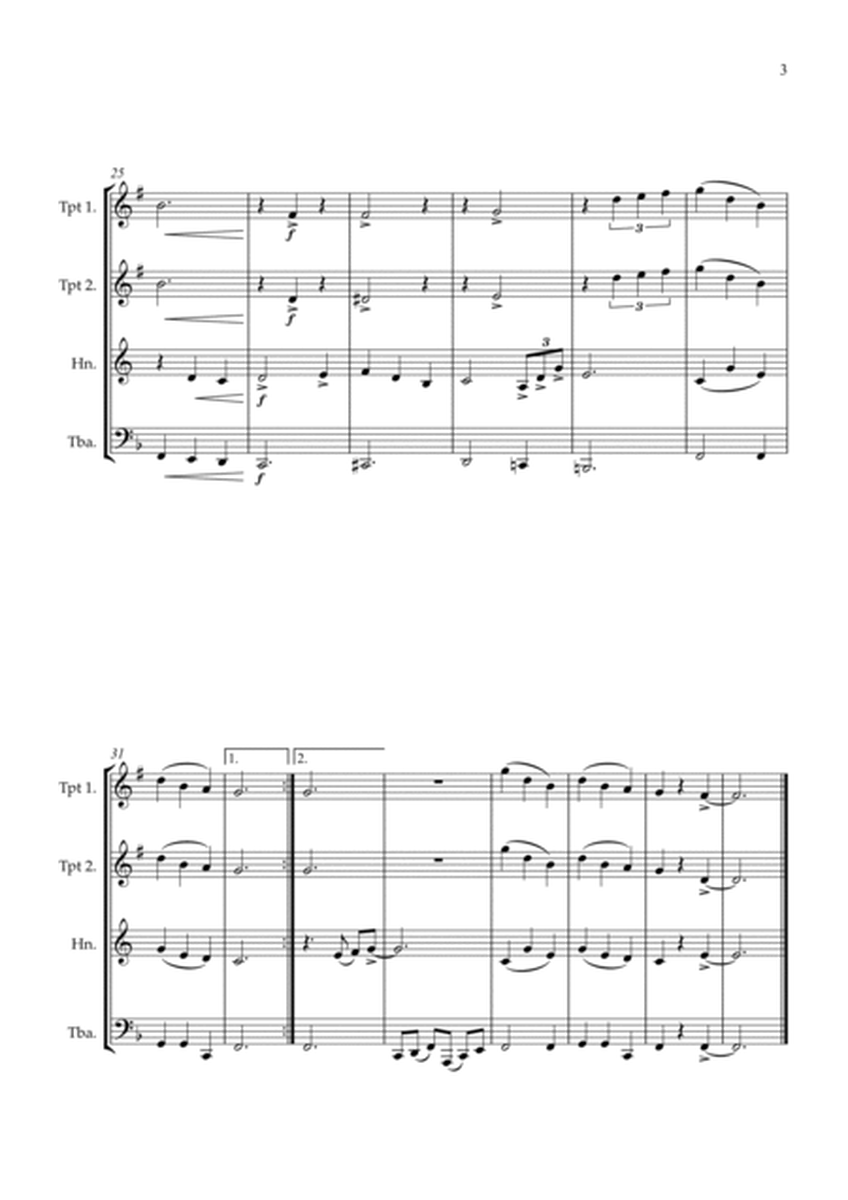 Silent Night For Brass Quartet in F Major image number null