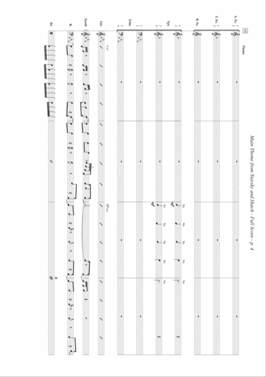 Starsky & Hutch Theme Jazz Ensemble scores gallery preview page 4
