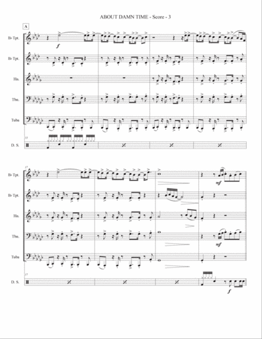 About Damn Time Small Ensemble scores gallery preview page 5