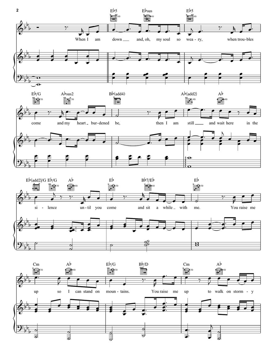 You Raise Me Up You Raise Me Up Acoustic Guitar scores gallery preview page 2