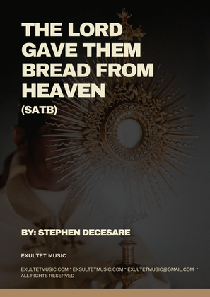 Book cover for The Lord Gave Them Bread From Heaven (Psalm 78) (SATB)