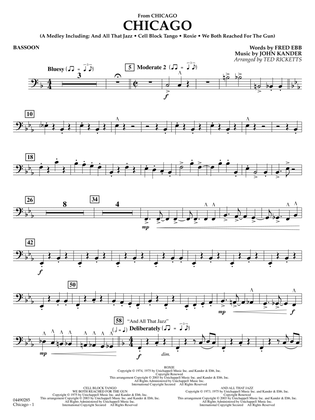 Chicago (arr. Ted Ricketts) - Bassoon