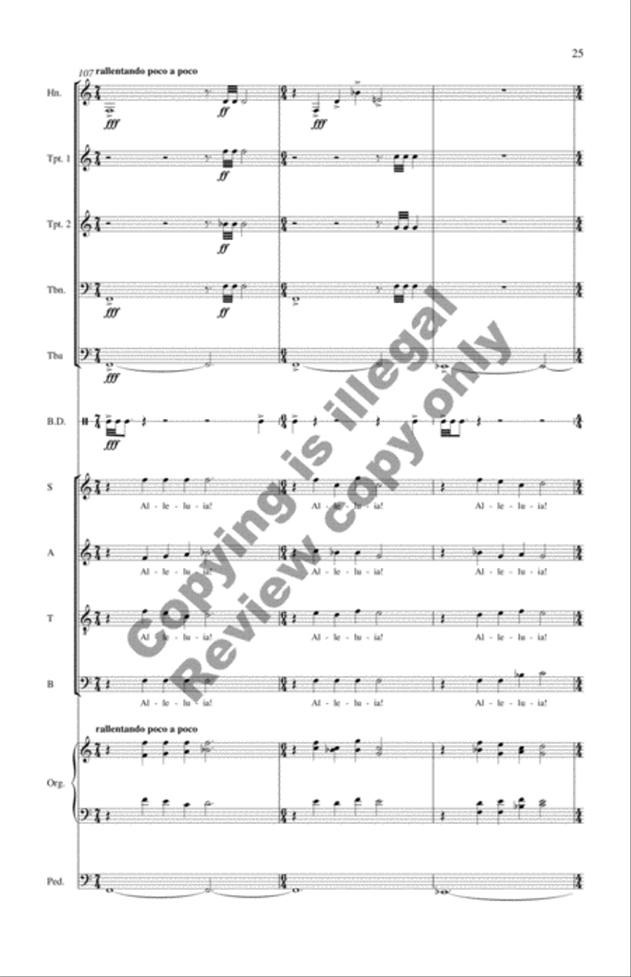 Alleluias, Intercessions and Remembrances (Brass Quintet Score) Choir scores gallery preview page 16