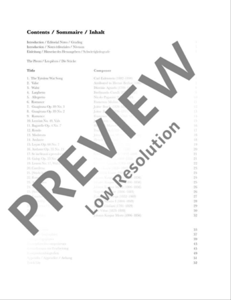 Romantic Guitar Anthology Classical Guitar scores gallery preview page 4