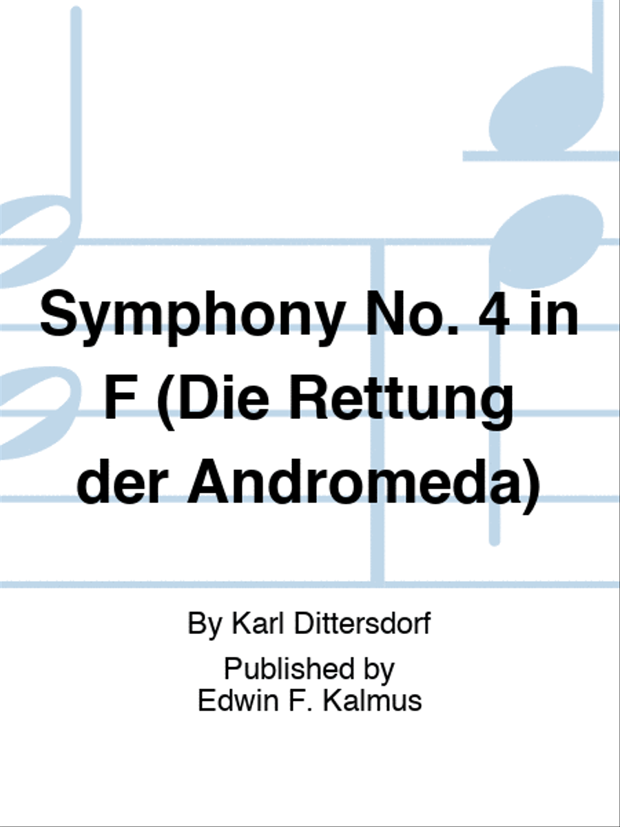 Symphony No. 4 in F (Die Rettung der Andromeda) Orchestra scores gallery preview page 1
