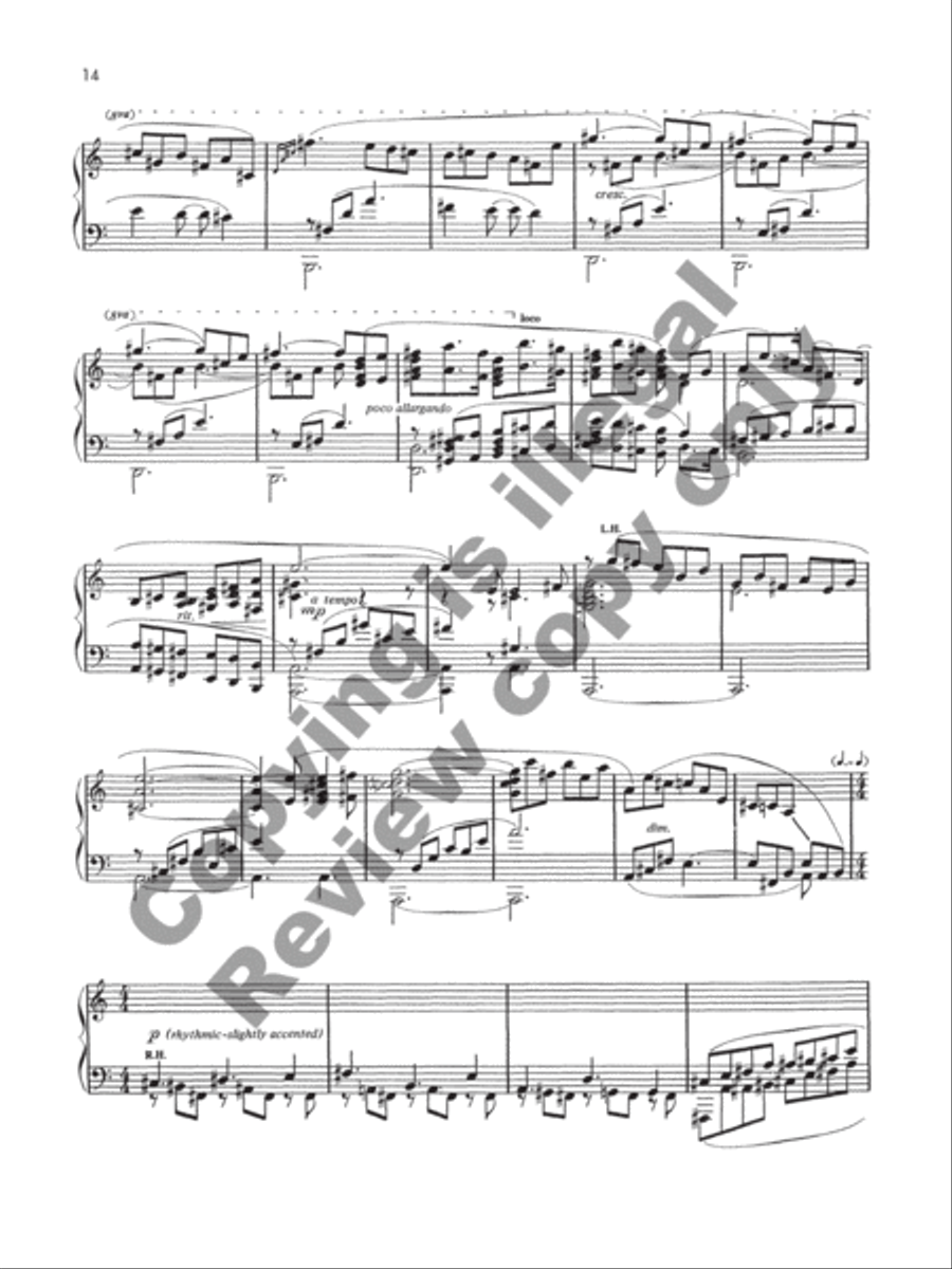 Lamentation and Scherzo Piano Solo scores gallery preview page 9