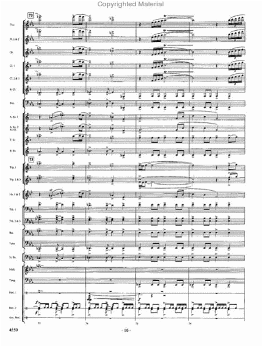 Into the Raging River Into the Raging River Concert Band scores gallery preview page 15