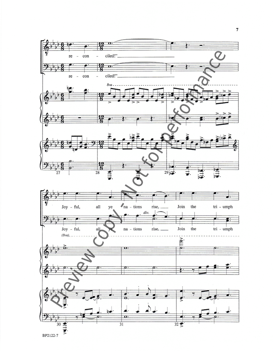 Hark! the Herald Angels Sing - Forrest - TTBB TTBB scores gallery preview page 7