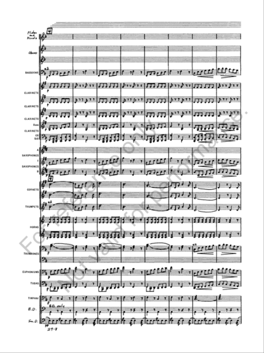 Semper Fidelis Concert Band scores gallery preview page 10
