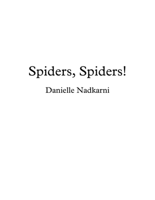 Spiders, Spiders! for beginner piano with duet