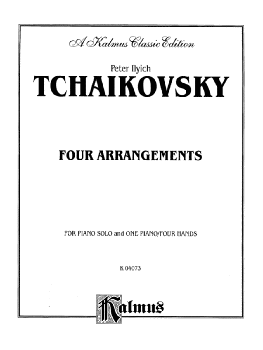 Arrangements from Dargomyzhsky, von Weber, Rubinstein, etc.