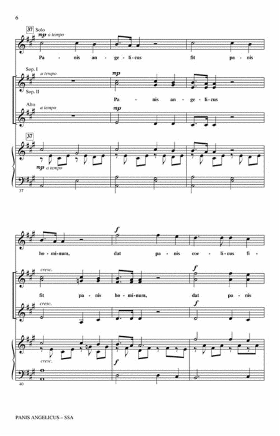 Panis Angelicus SSA scores gallery preview page 2