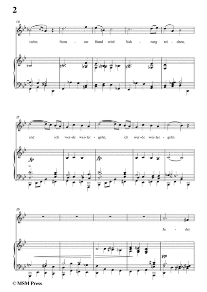 Schubert-An die Türen will ich schleichen Op.12 No.3 in g minor,for voice and piano image number null