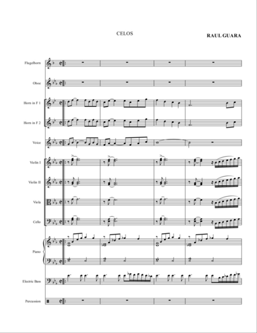 Celos Celos Full Orchestra scores gallery preview page 1