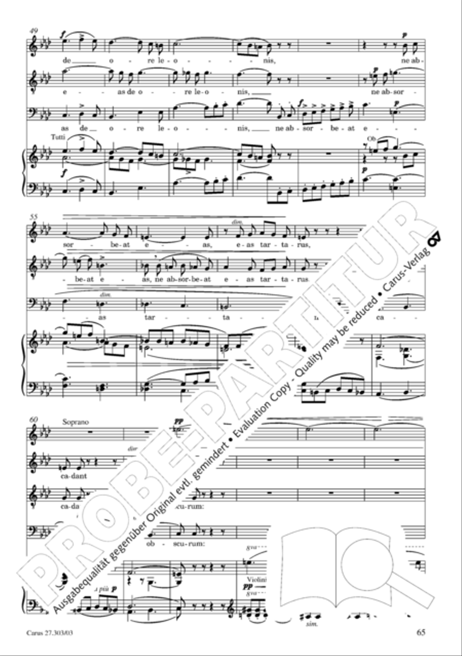 Messa da Requiem Messa da Requiem 4-Part scores gallery preview page 66