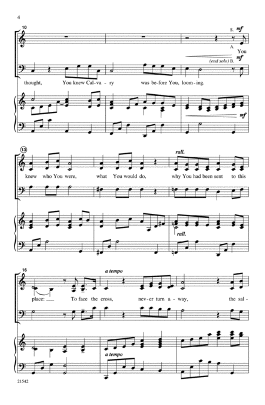 Face the Cross Face the Cross 3-Part scores gallery preview page 3