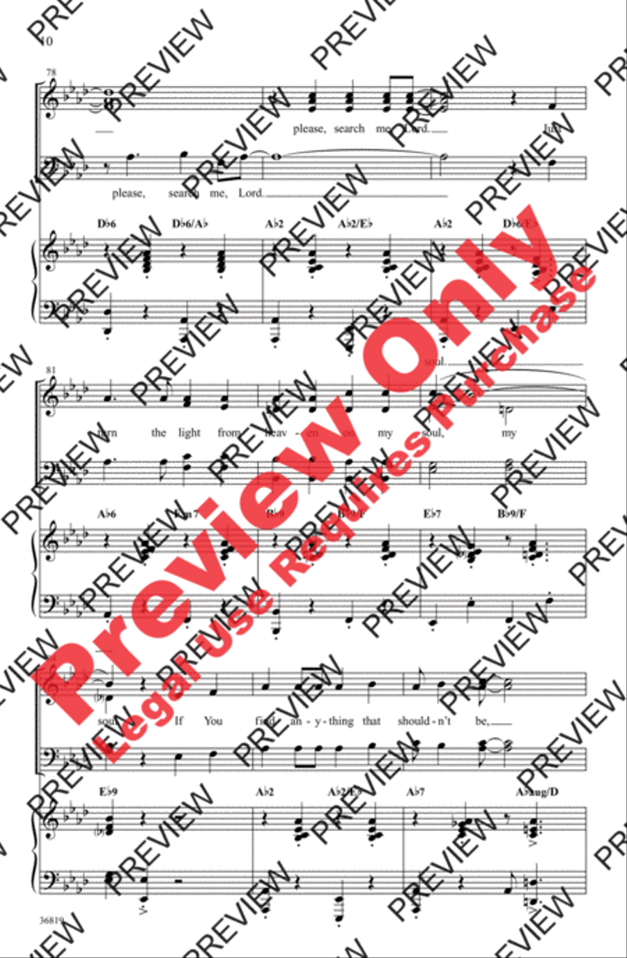 Search Me, Lord 4-Part scores gallery preview page 10