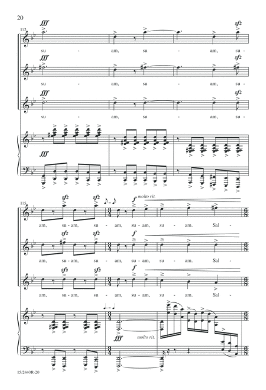 Cantate Domino SSA scores gallery preview page 20